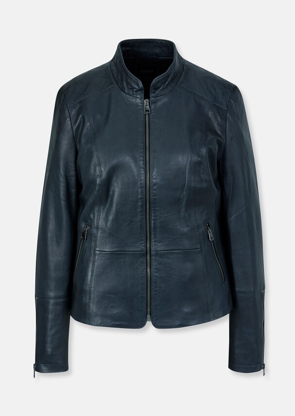 Leather jacket in lamb nappa 5