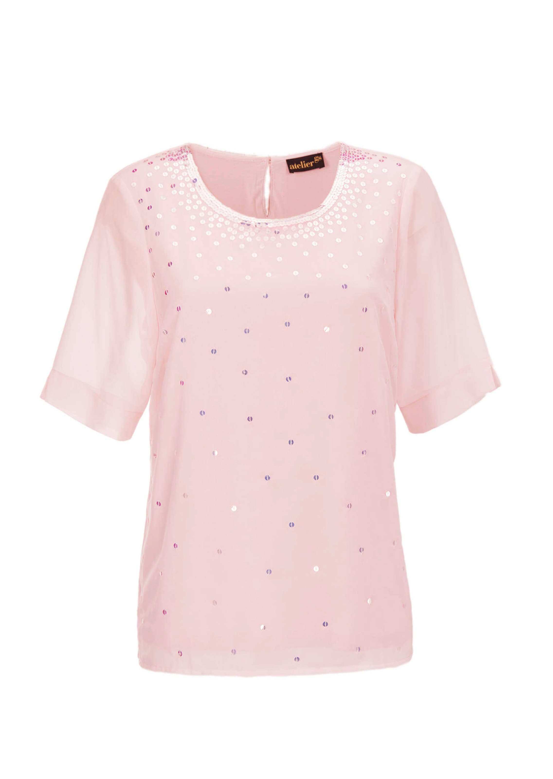 Bluse mit schimmernden Pailletten