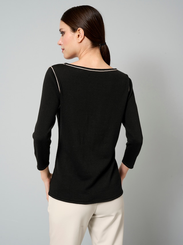 Pullover mit Kontrast-Details 2