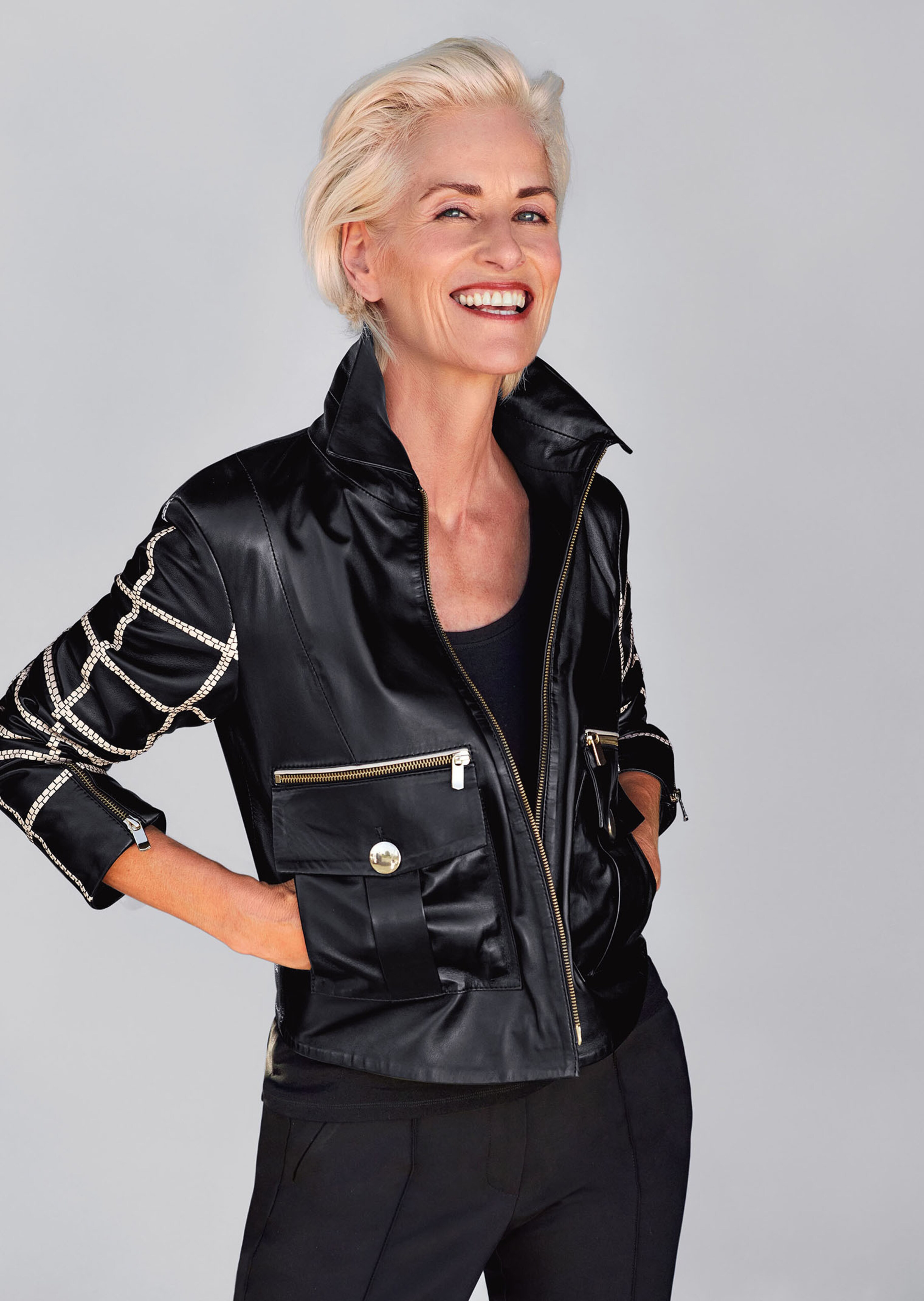 Veste. Cuir nappa d'agneau