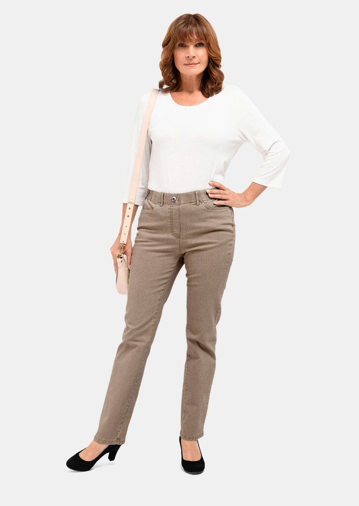 Klassieke jeans MARTHA met elastische tailleband 1