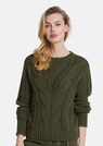 Strickpullover mit Zopfmuster thumbnail 1