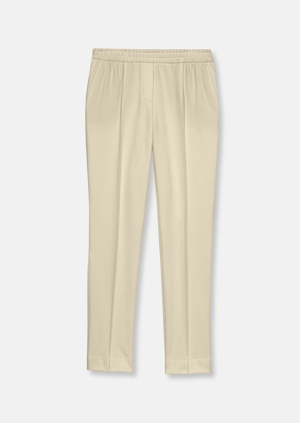 Slim jersey trousers with piping 5