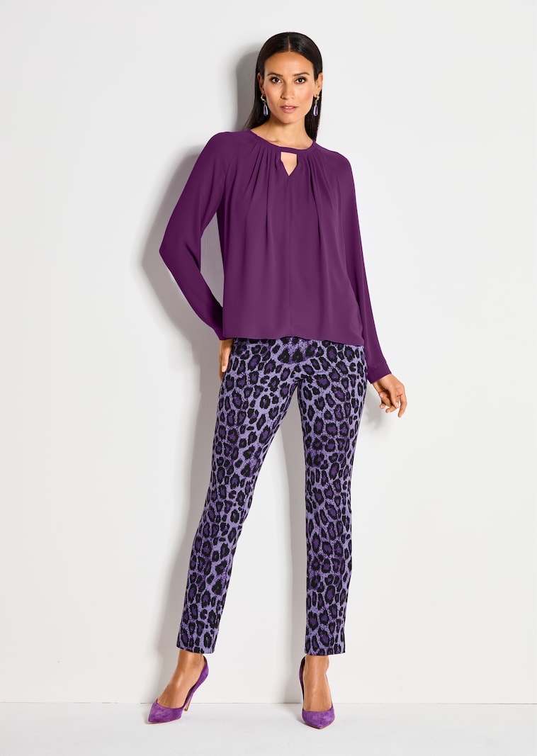 Bluse in bequemer Schlupfform