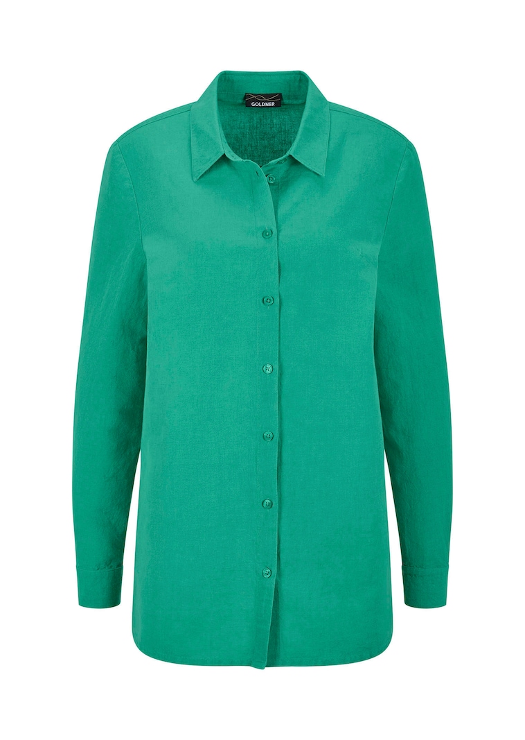 Bluse aus Leinen und Baumwolle