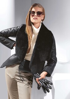 Jacke aus Merino-Lammfell mit geprägter Außenseite thumbnail 2