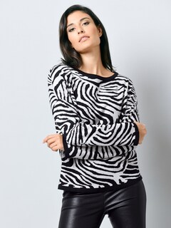 Pullover mit Animal-Print thumbnail 7