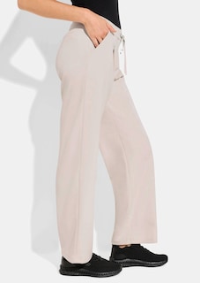 Vrijetijdsbroek van dichte viscose-jersey thumbnail 3