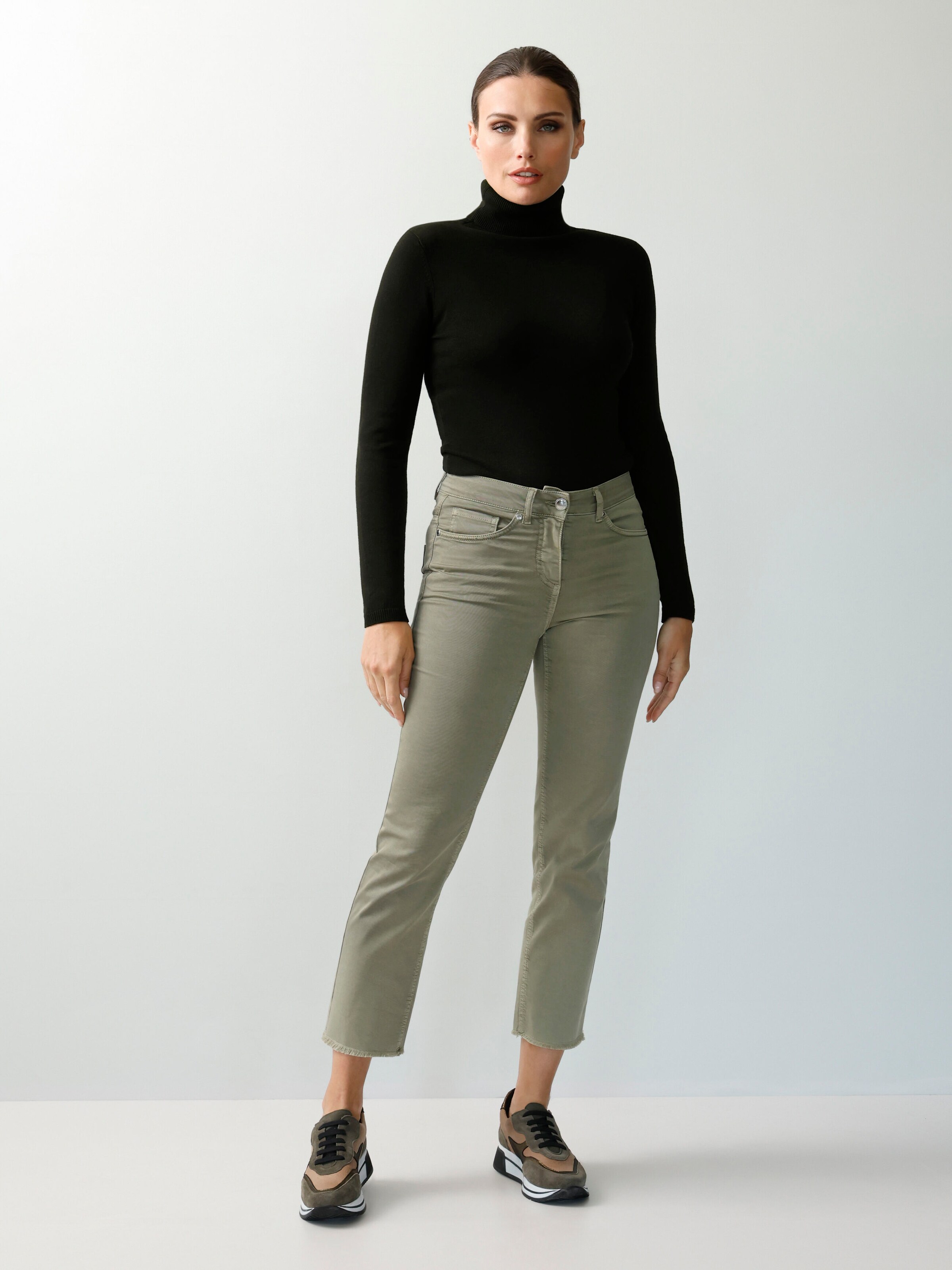 7/8-Twillhose mit Fransen am Saum 2