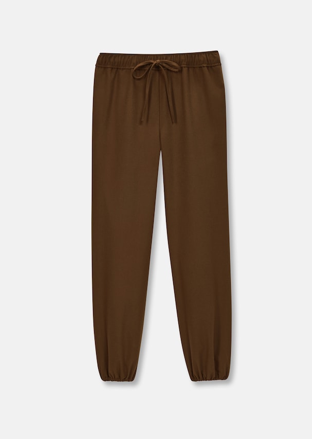 Wide trousers with elasticated waistband 5
