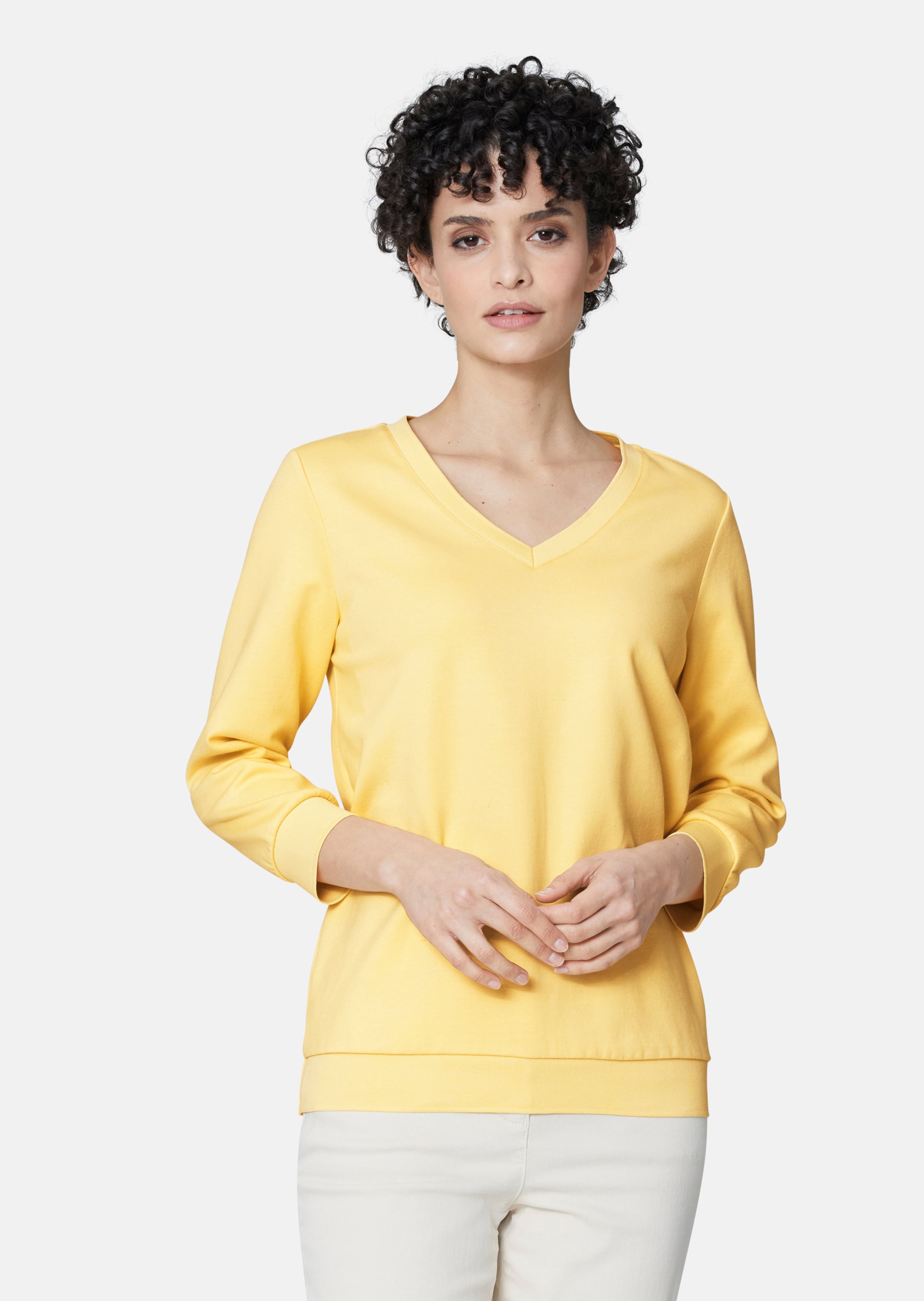 Sweatshirt sur jaune pastel MADELEINE Vetement