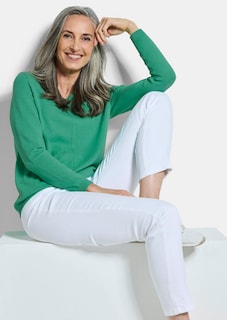 Pullover mit V-Ausschnitt aus COTTAMIRA thumbnail 4