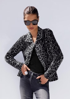 Trendstarke Strickjacke mit Leoparden-Muster thumbnail 7