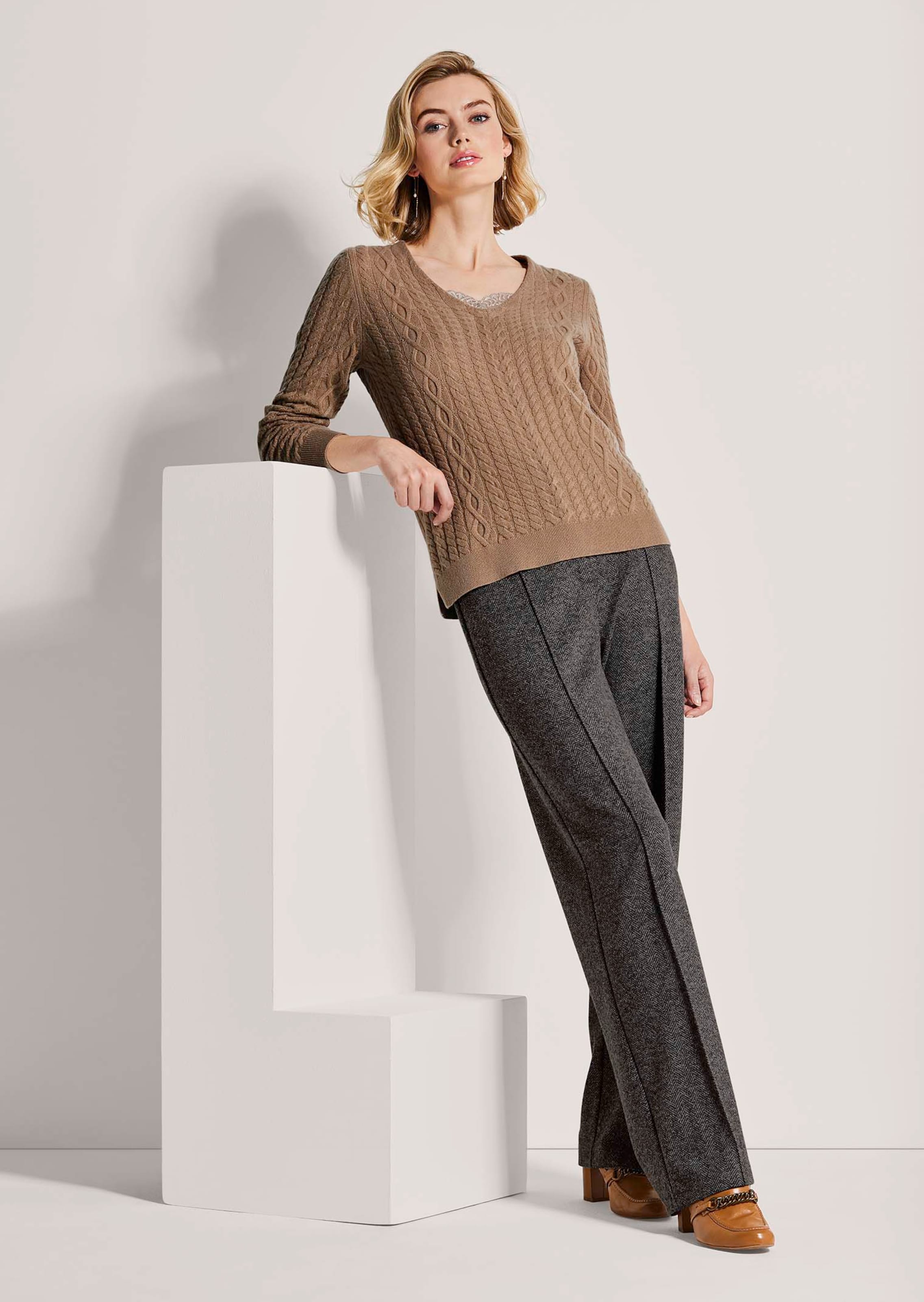 Veste Pull Grise Et Marron Bouclé - Maille Berbère Elementz Taille XL - Neuf Avec Étiquette