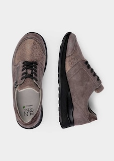 Chaussures à lacets hallux en cuir et textile thumbnail 2
