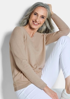 Pullover mit V-Ausschnitt aus COTTAMIRA thumbnail 4