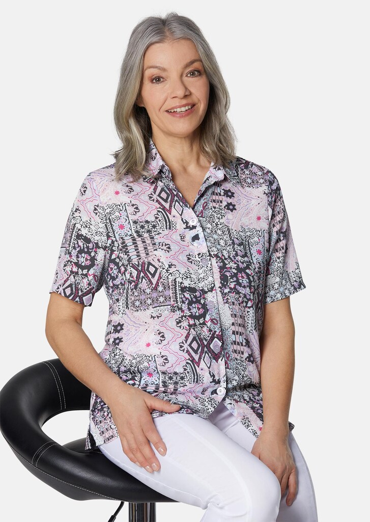 Lichte blouse met klassieke overhemdkraag 3