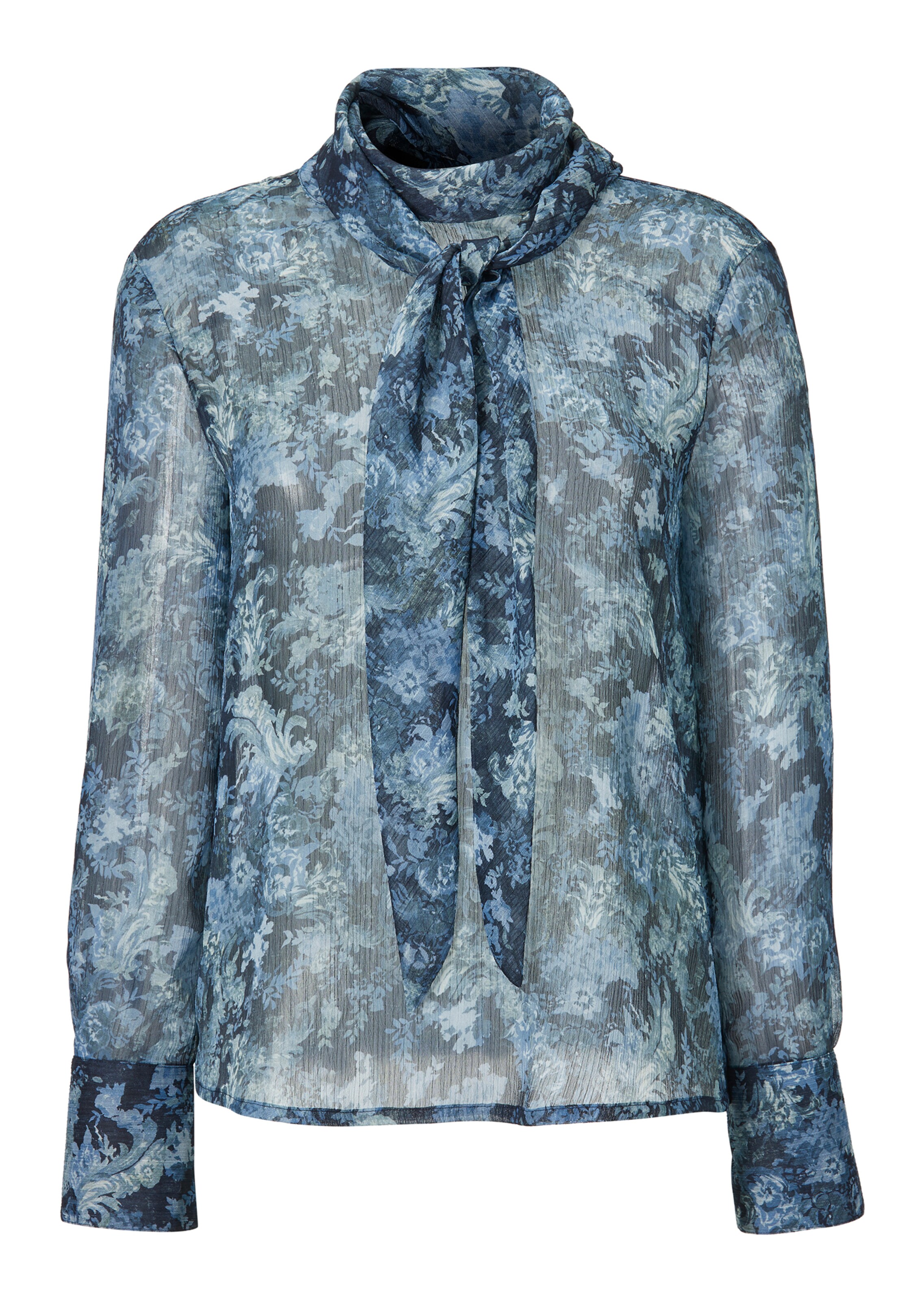 Tie-neck blouse