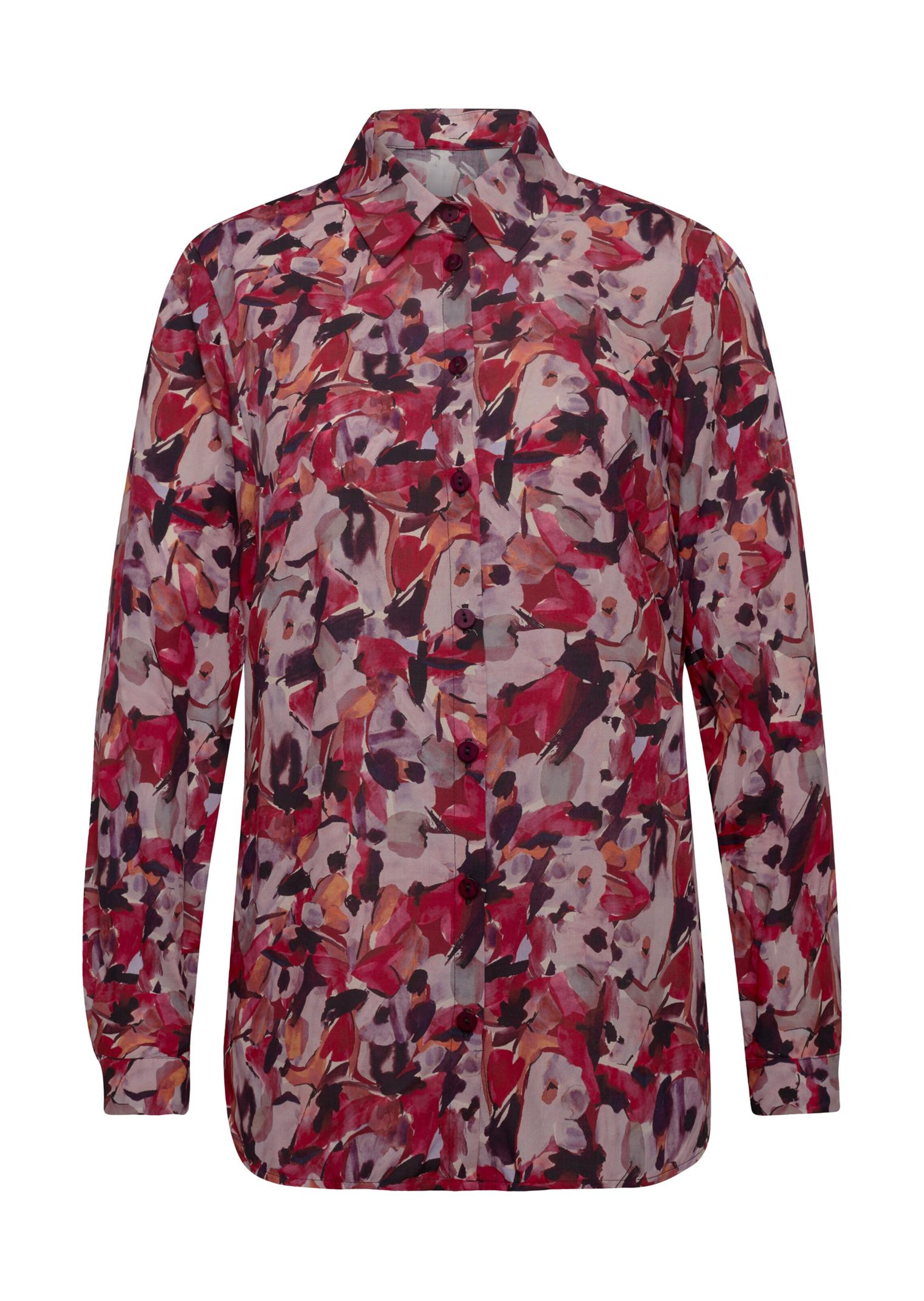 Chemisier imprimé quasi infroissable - corail / à motifs - Gr. 40 de Goldner Fashion