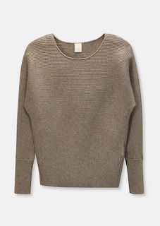 Round neck jumper with batwing sleeves thumbnail 6