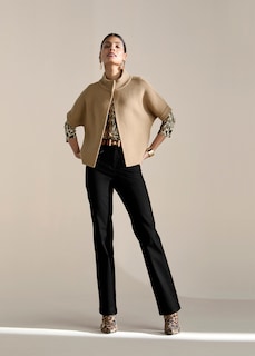 Beschichtete Slim-Jeans mit Schmucknieten thumbnail 1
