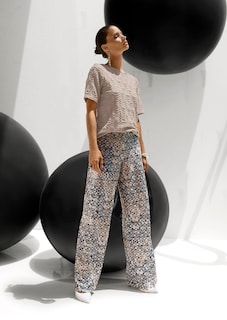 Wide-leg trousers with sequins thumbnail 2