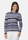 Cardigan motifs norvégiens en maille jacquard de haute qualité thumbnail 1