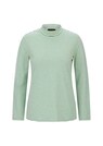 Shirt met lange mouwen, strepen en opstaande kraag thumbnail 6