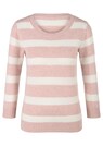 Pull rayé avec manches 3/4 thumbnail 6