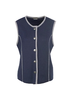 Tijdloos tricot vest met merinoscheerwol thumbnail 6