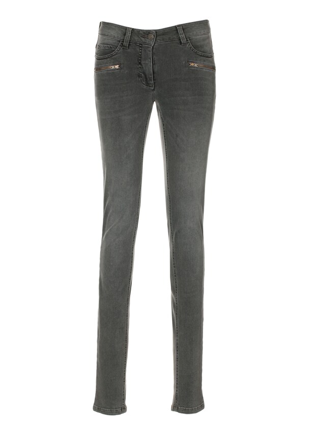 Charcoal Grey Power-Stretch Slim Fit Jeans