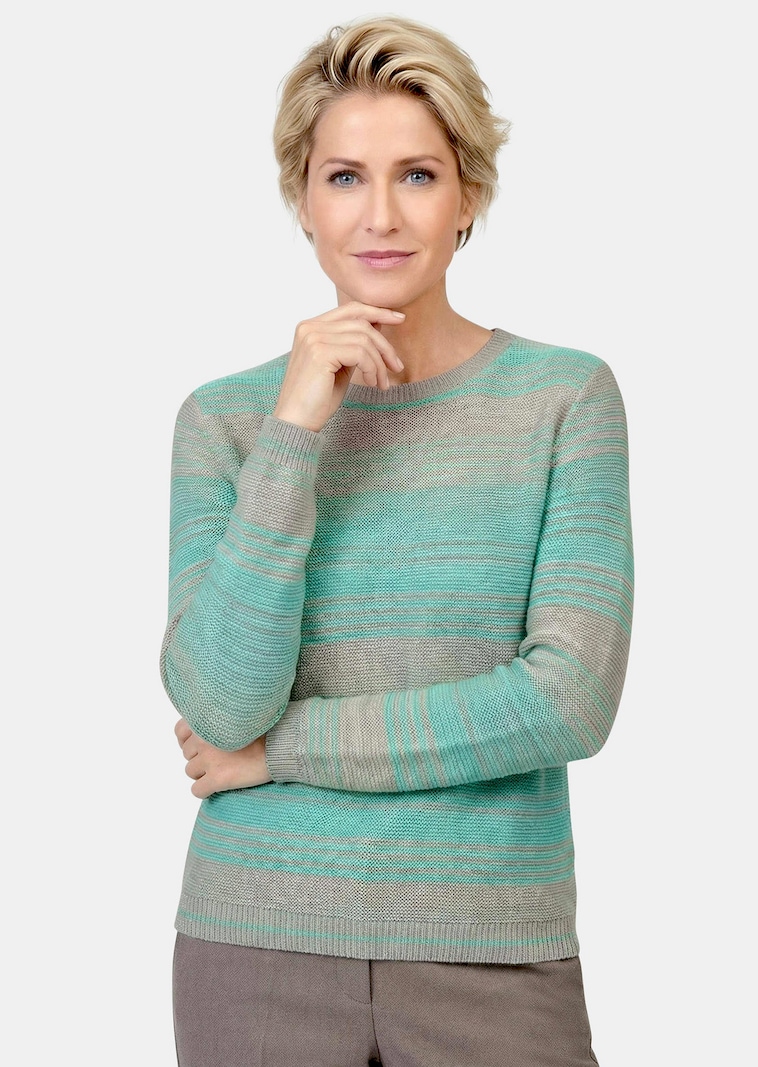 Multicolour pullover met verfrissend kleurverloop