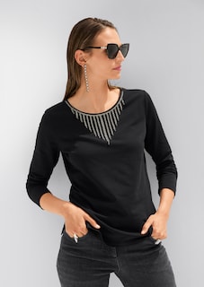 Sweatshirt mit Strass-Dekor thumbnail 7