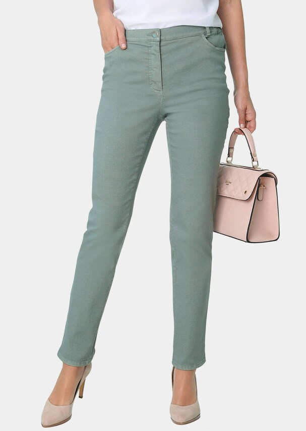Hose Carla in jeanstypischer Form und trendstarker Farbe