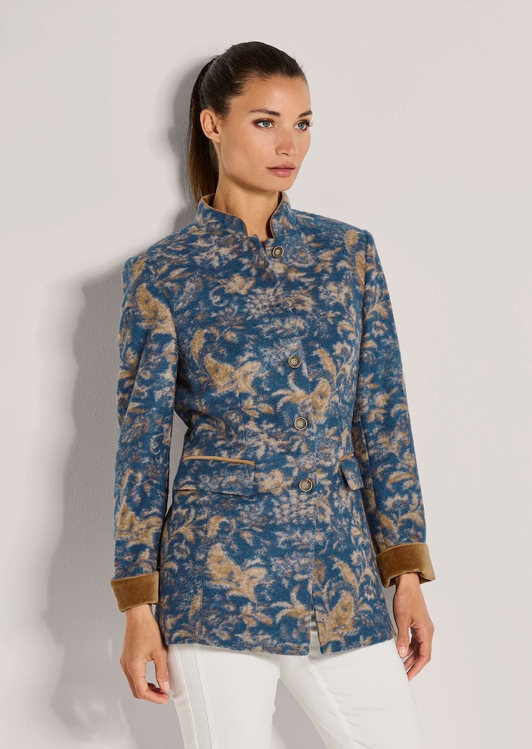 Kurzmantel mit All-over-Print