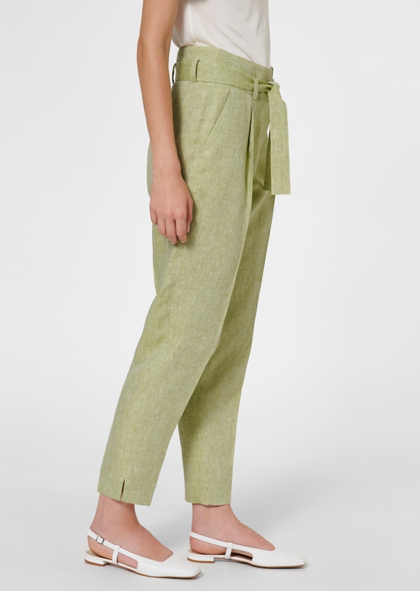 Linen trousers in highwaist style 3