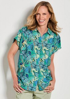 Viscose blouse met knoopsluiting thumbnail 7