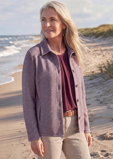 Surchemise avec motif pied-de-poule thumbnail 1