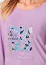 Shirt met lange mouwen en glitterprint thumbnail 5