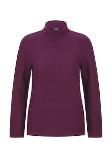 Fijn gebreide tricot pullover met opstaande kraag thumbnail 6