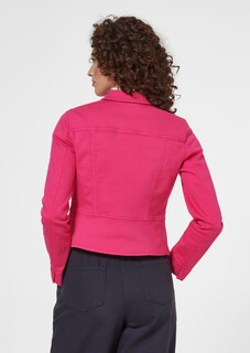 Denim jacket with feminine details thumbnail 3