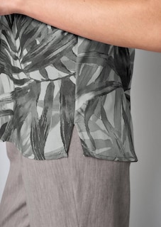 Bluse mit grafischem Druck thumbnail 4