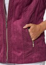 Imitatiesuède blazer met perforatie thumbnail 5