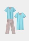 Driedelige set nachtmode van katoen thumbnail 5