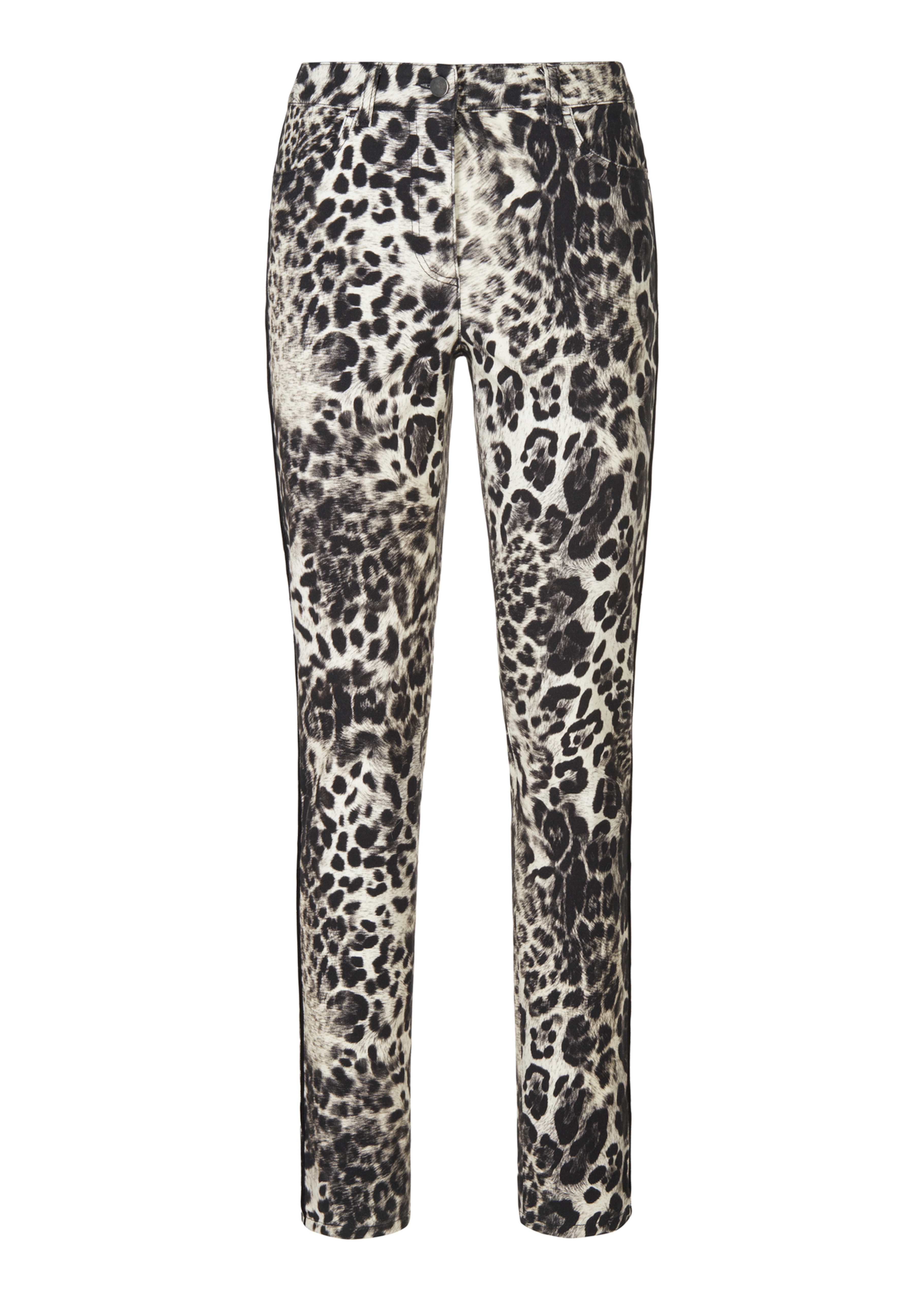 Bedruckte Stretch-Hose mit Unikat-Print