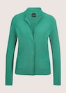 Slim knit blazer with long sleeves thumbnail 1