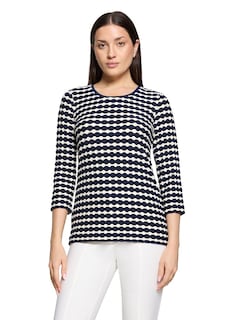 Gestreept shirt in 3D-look thumbnail 1