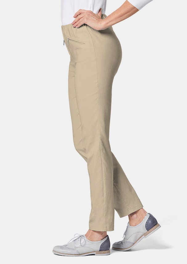 Pantalon hyper LOUISA extensible avec poches zippées 3