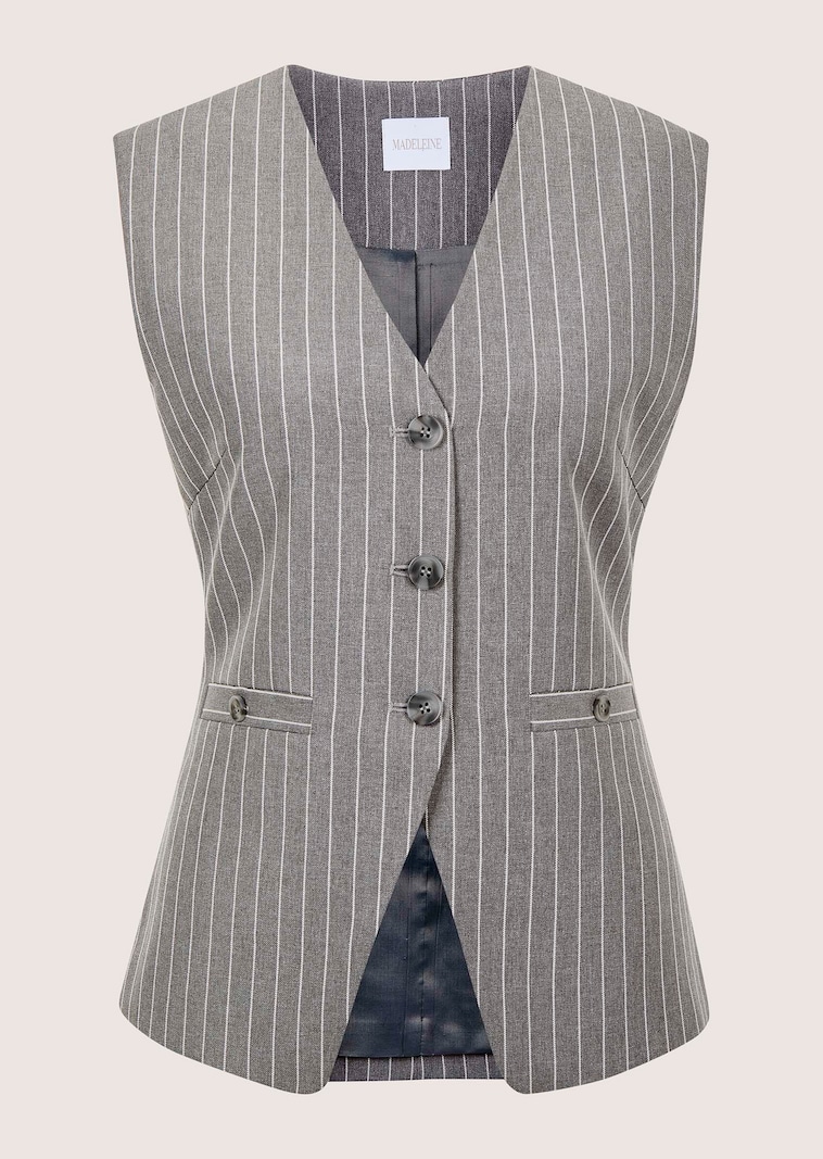 Elegante Weste mit Nadelstreifen