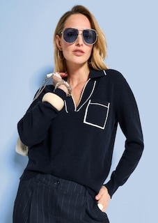 Strickpullover im Polo-Style thumbnail 7